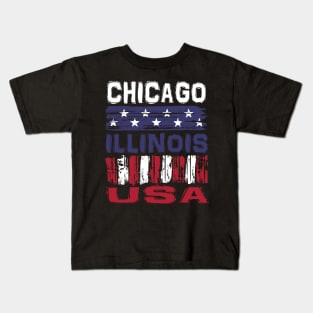 Chicago Illinois USA T-Shirt Kids T-Shirt